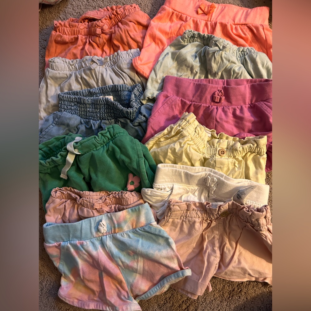 TWELVE Pairs of Girls Shorts!
